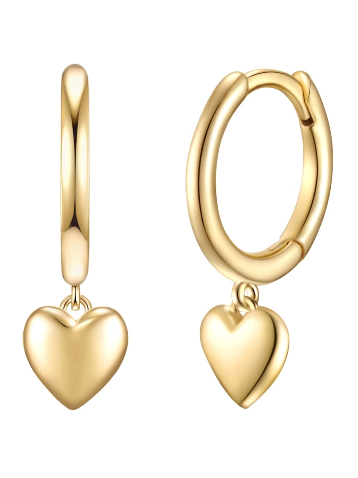Glanzstücke München Серьги в форме сердца из стерлингового серебра с желтым золотом
Glanzstücke München Серьги в форме сердца из стерлингового серебра с желтым золотом