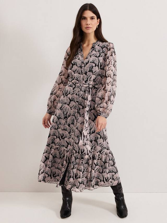 Платье-рубашка из ивы Phase Eight, черный/разноцветный
Платье-рубашка из ивы Phase Eight, черный/разноцветный