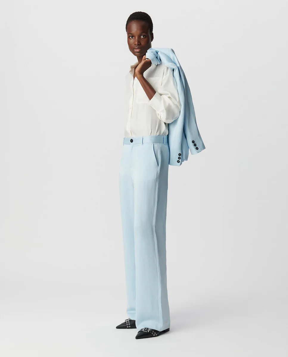 Женские широкие брюки с карманами Ikks, светло-голубой
Женские широкие брюки с карманами Ikks, светло-голубой