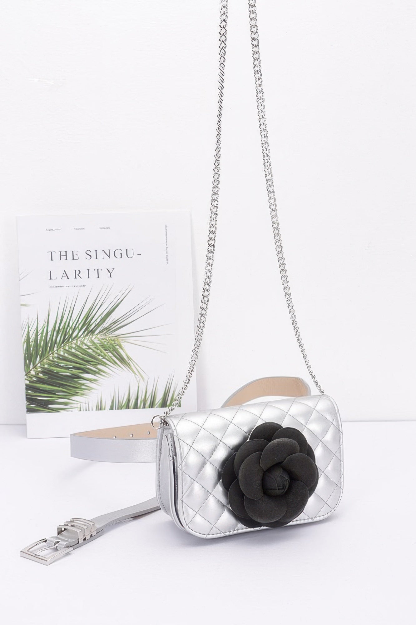 Искусственная кожа Стеганый Цветок Поясная сумка Плечевая цепочка FASHNZFAB, серебряный
Искусственная кожа Стеганый Цветок Поясная сумка Плечевая цепочка FASHNZFAB, серебряный