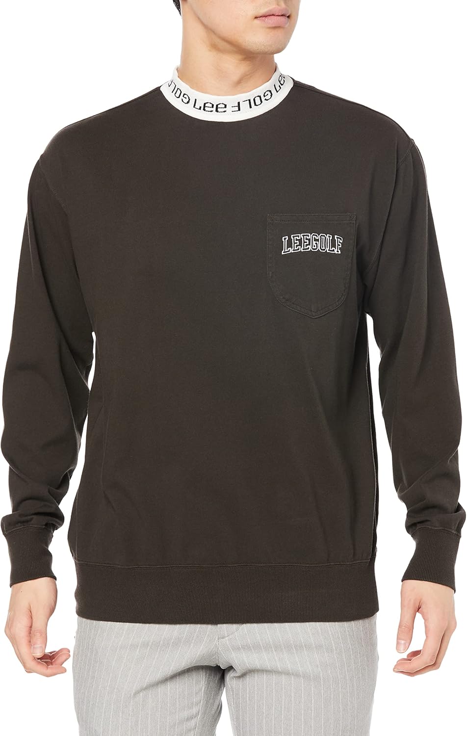 Мужская футболка Lee с логотипом и ребристой отделкой и воротником-стойкой, черный
Мужская футболка Lee с логотипом и ребристой отделкой и воротником-стойкой, черный