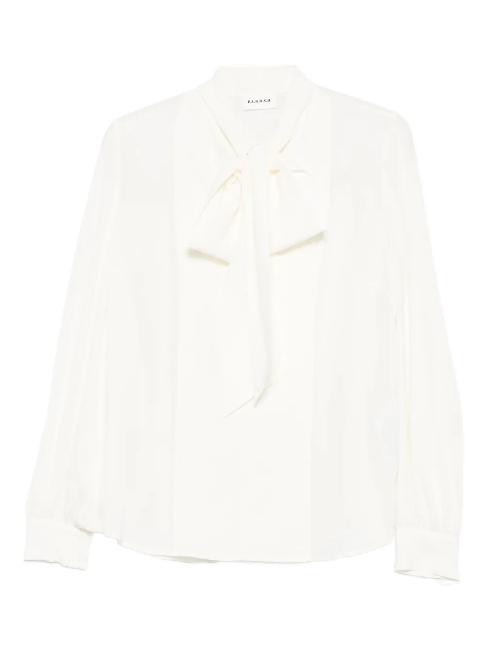 Шелковая блузка с бантом P.A.R.O.S.H., белый
Шелковая блузка с бантом P.A.R.O.S.H., белый