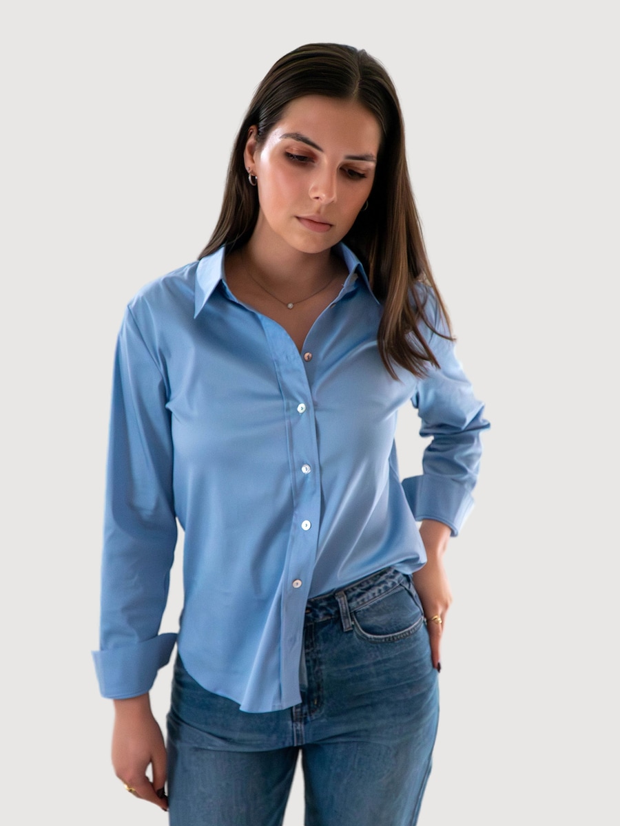 Рубашка WEARABLE STORIES Paula, синий
Рубашка WEARABLE STORIES Paula, синий