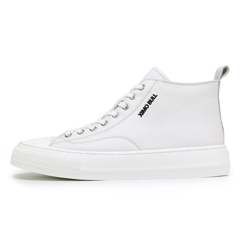 XIMO BULL Скользоустойчивые высокие скейтерские кроссовки мужские белые, цвет White
XIMO BULL Скользоустойчивые высокие скейтерские кроссовки мужские белые, цвет White