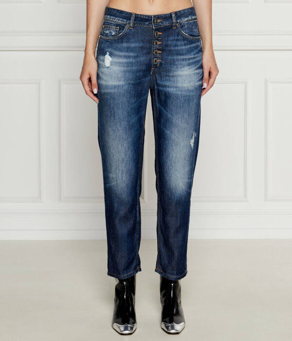 Джинсы Dondup укороченные свободного кроя, синий
Джинсы Dondup укороченные свободного кроя, синий