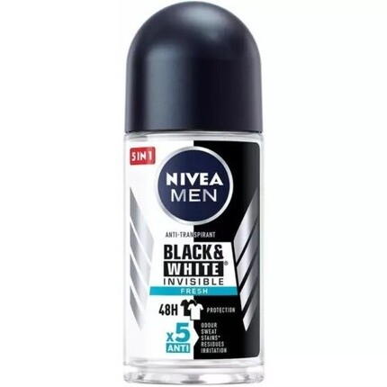 NIVEA Men Invisible Black & White Fresh Шариковый дезодорант 50 мл
NIVEA Men Invisible Black & White Fresh Шариковый дезодорант 50 мл