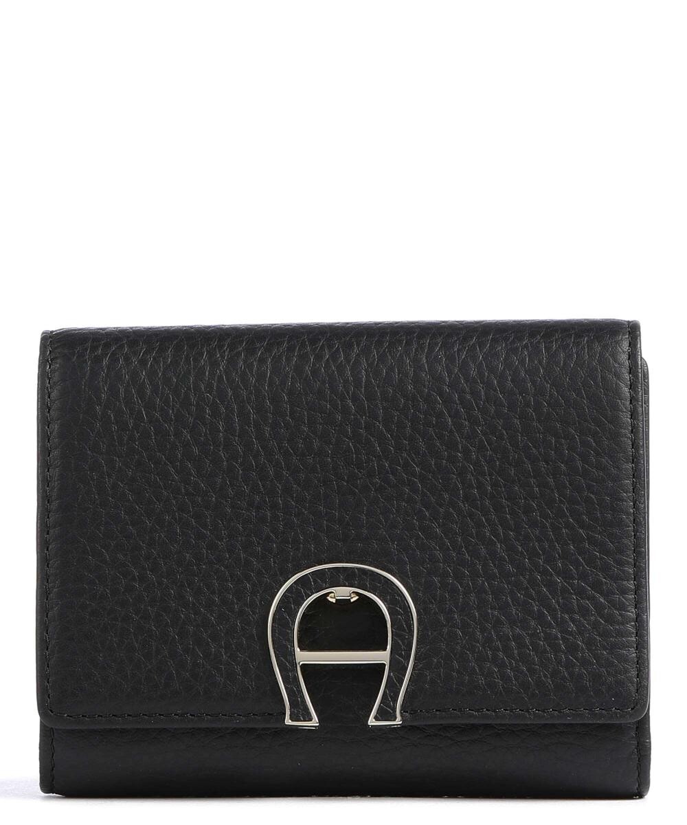Модный кошелек из зерненой яловой кожи. Aigner, черный
Модный кошелек из зерненой яловой кожи. Aigner, черный