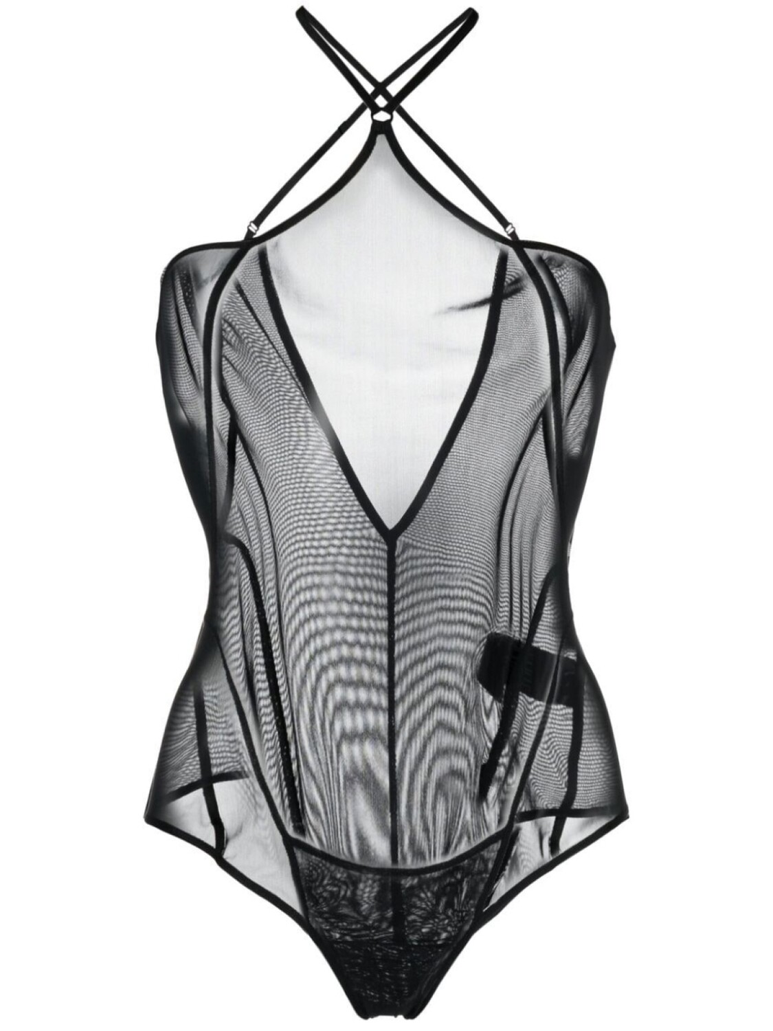 KNWLS полупрозрачное боди Celest с вырезом халтер, черный
KNWLS полупрозрачное боди Celest с вырезом халтер, черный