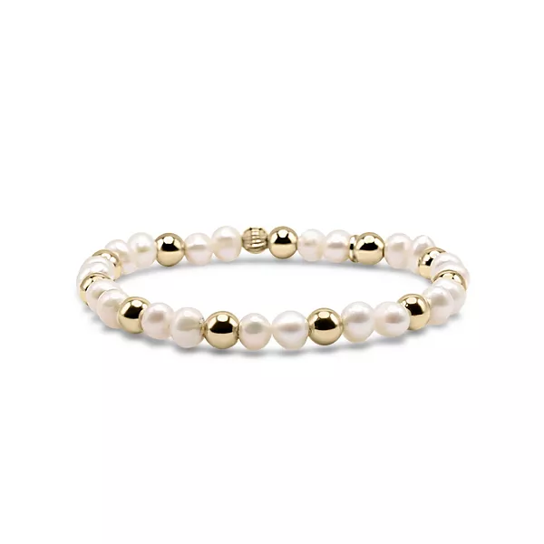 Браслет из пресноводного жемчуга и не тускнеющих шариков с золотым напылением диаметром 6 мм Bowood Lane, gold
Браслет из пресноводного жемчуга и не тускнеющих шариков с золотым напылением диаметром 6 мм Bowood Lane, gold