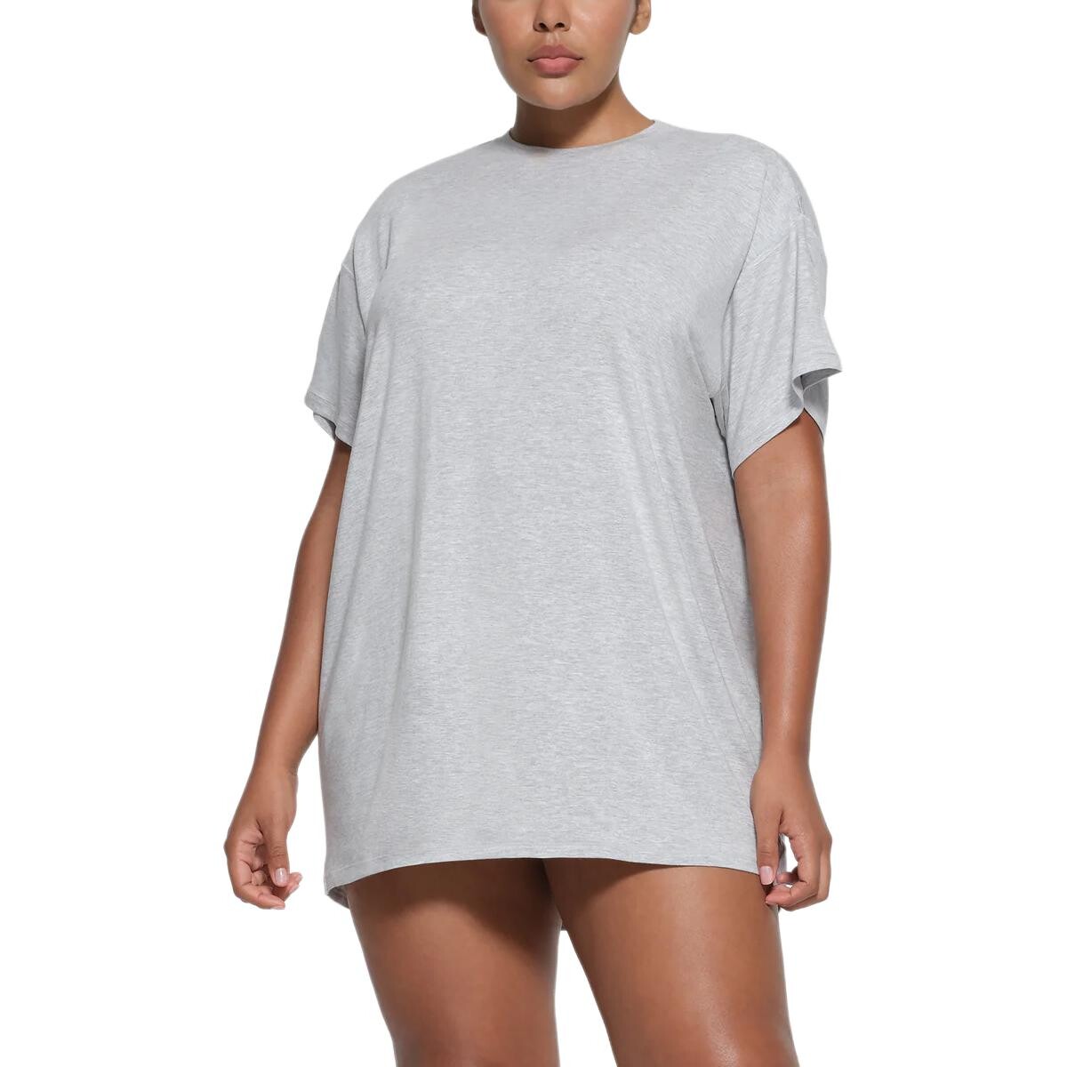 Платье с короткими рукавами женское светло-серое Skims
Платье с короткими рукавами женское светло-серое Skims