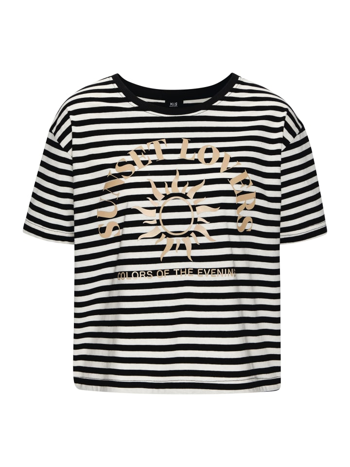 H.I.S Черная полосатая футболка
H.I.S Черная полосатая футболка