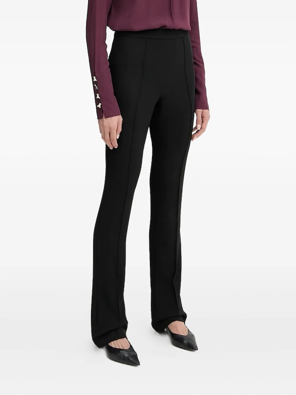 Расклешенные брюки с застежкой-молнией Patrizia Pepe, черный
Расклешенные брюки с застежкой-молнией Patrizia Pepe, черный