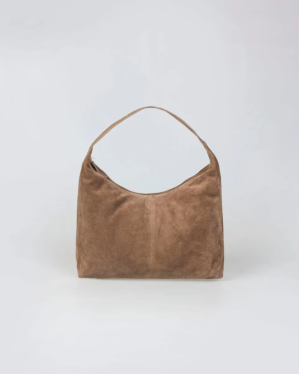 Замшевая сумка через плечо с застежкой-молнией System Action, коричневый
Замшевая сумка через плечо с застежкой-молнией System Action, коричневый