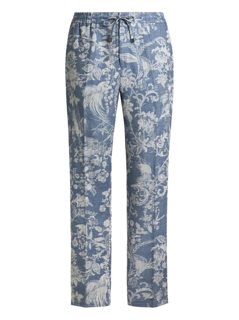 Жаккардовые брюки с цветочным узором Etro, синий
Жаккардовые брюки с цветочным узором Etro, синий
