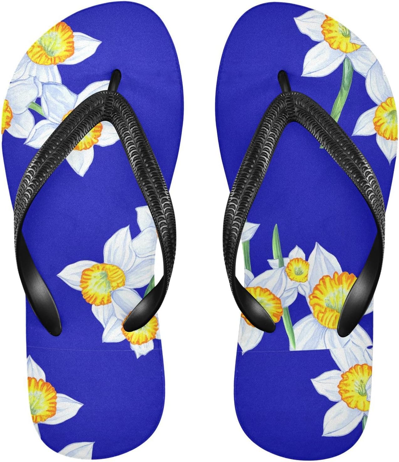Желтый нарцисс Синие шлепанцы для пляжа Душевые вьетнамки Резиновые Нескользящие Летние тапочки Обувь для женщин и мужчин Sinestour
Желтый нарцисс Синие шлепанцы для пляжа Душевые вьетнамки Резиновые Нескользящие Летние тапочки Обувь для женщин и мужчин Sinestour