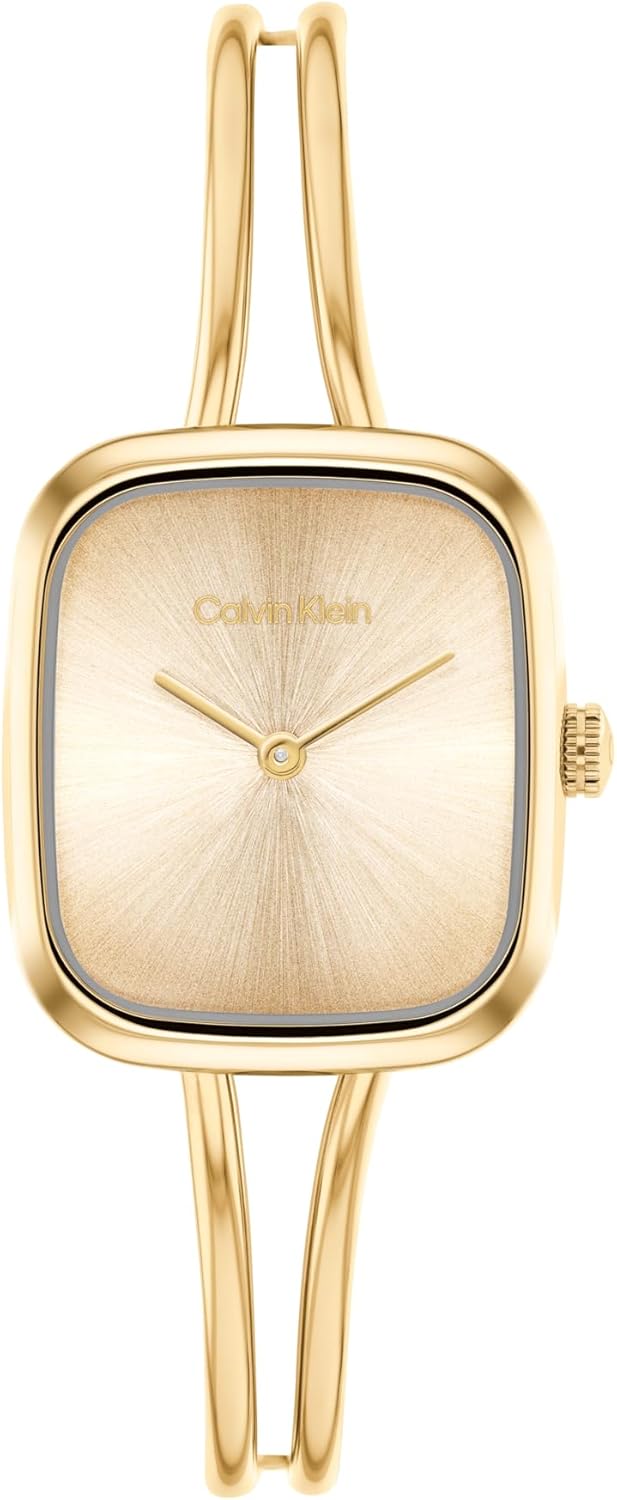 Женские часы Calvin Klein CK Adore из нержавеющей стали - корпус Tank 24 мм, регулируемый браслет, миниатюрный элегантный дизайн - подарок для нее, Gold Plated
Женские часы Calvin Klein CK Adore из нержавеющей стали - корпус Tank 24 мм, регулируемый браслет, миниатюрный элегантный дизайн - подарок для нее, Gold Plated