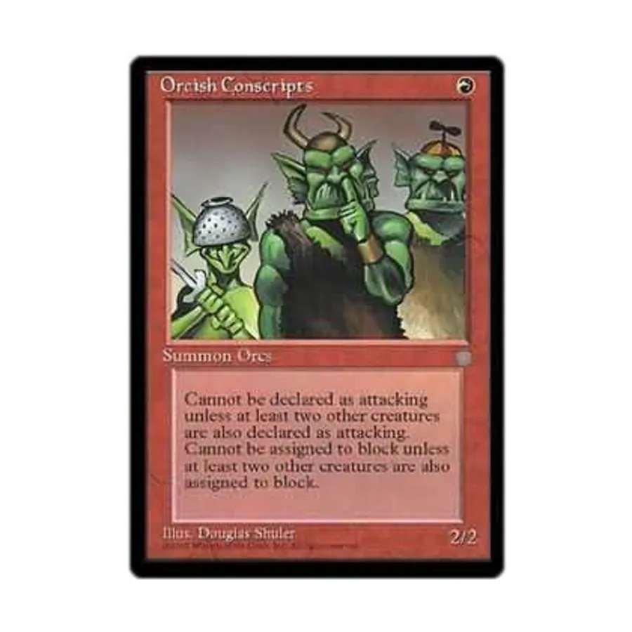 CCG Орки-призывники (С), MTG - Ice Age
CCG Орки-призывники (С), MTG - Ice Age