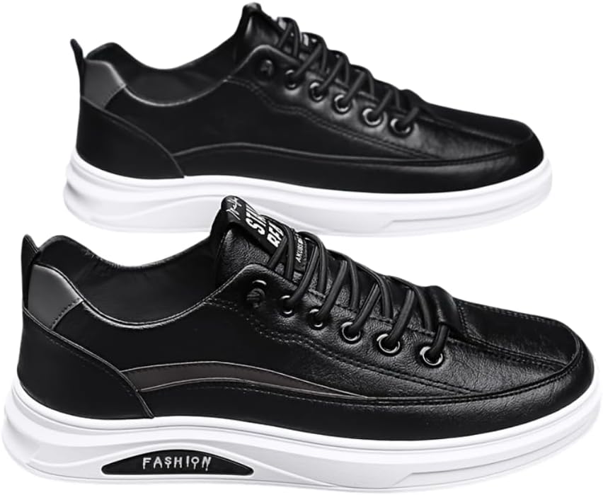 Мужские низкие повседневные кроссовки с толстой подошвой из ПВХ и круглым носком, стелька с амортизирующей EVA для комфорта во все сезоны Hhhchpm, черный
Мужские низкие повседневные кроссовки с толстой подошвой из ПВХ и круглым носком, стелька с амортизирующей EVA для комфорта во все сезоны Hhhchpm, черный