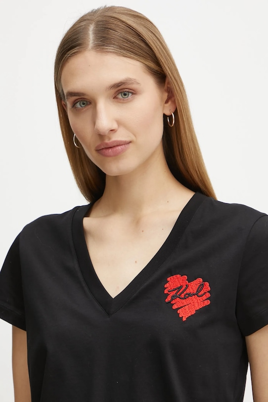 Хлопковая футболка Karl Lagerfeld, черный
Хлопковая футболка Karl Lagerfeld, черный