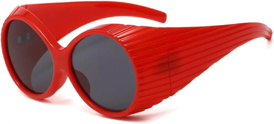 Винтажные овальные солнцезащитные очки большого размера для женщин, модные градиентные очки с защитой от УФ-излучения UV400 для мужчин, панк-стиль TKKTLLT, Red Grey
Винтажные овальные солнцезащитные очки большого размера для женщин, модные градиентные очки с защитой от УФ-излучения UV400 для мужчин, панк-стиль TKKTLLT, Red Grey