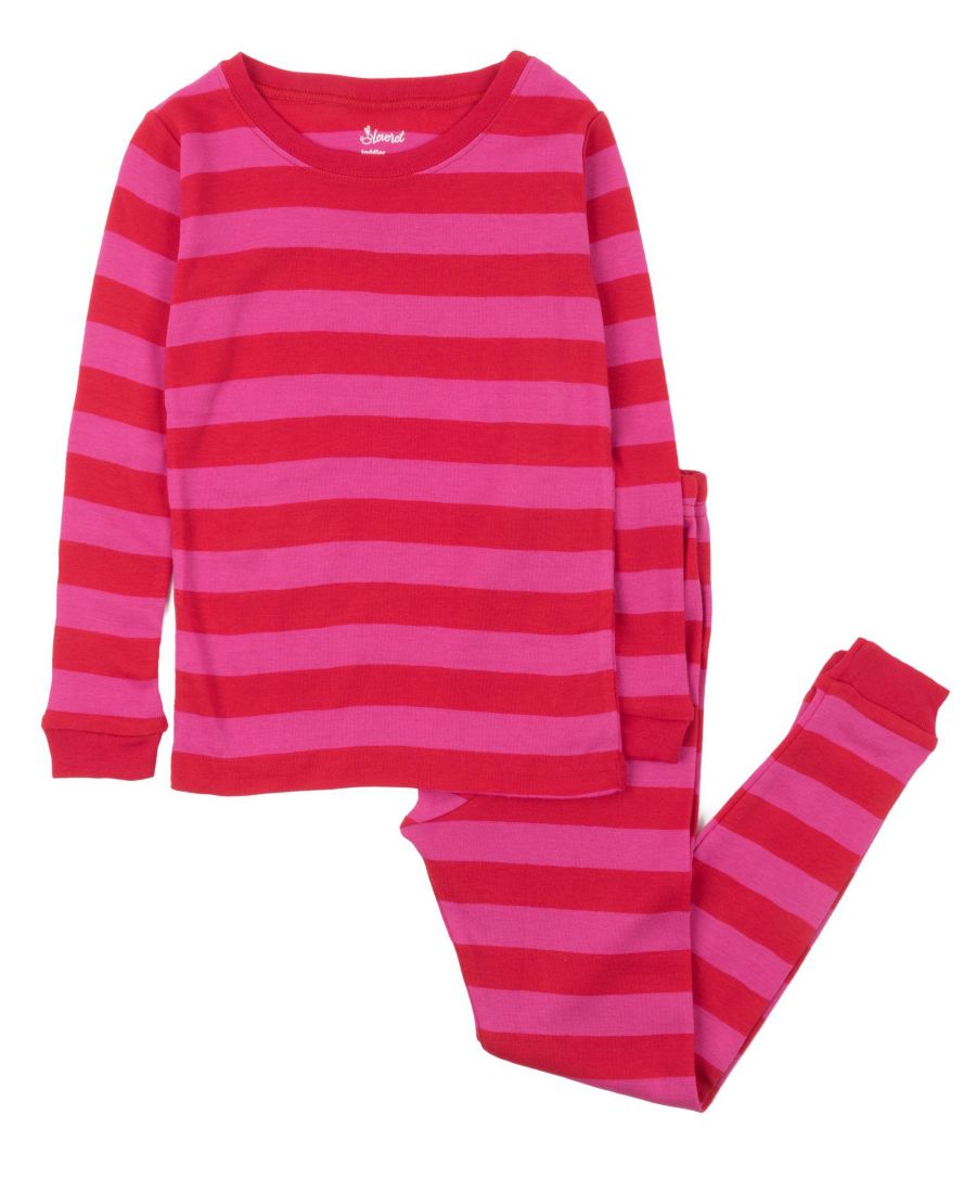 Детская хлопковая полосатая пижама из двух частей для праздника Leveret, Red & pink
Детская хлопковая полосатая пижама из двух частей для праздника Leveret, Red & pink