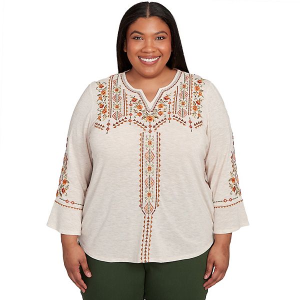 Топ Plus size с геометрической вышивкой и цветочным принтом Alfred Dunner
Топ Plus size с геометрической вышивкой и цветочным принтом Alfred Dunner