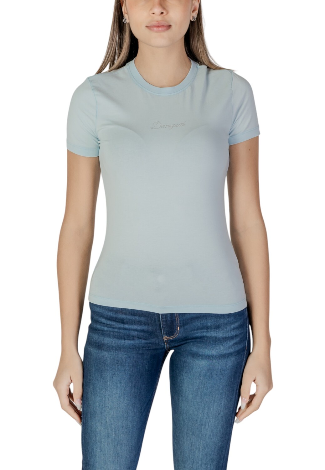 Футболка женская Desigual однотонная, светло-голубой
Футболка женская Desigual однотонная, светло-голубой