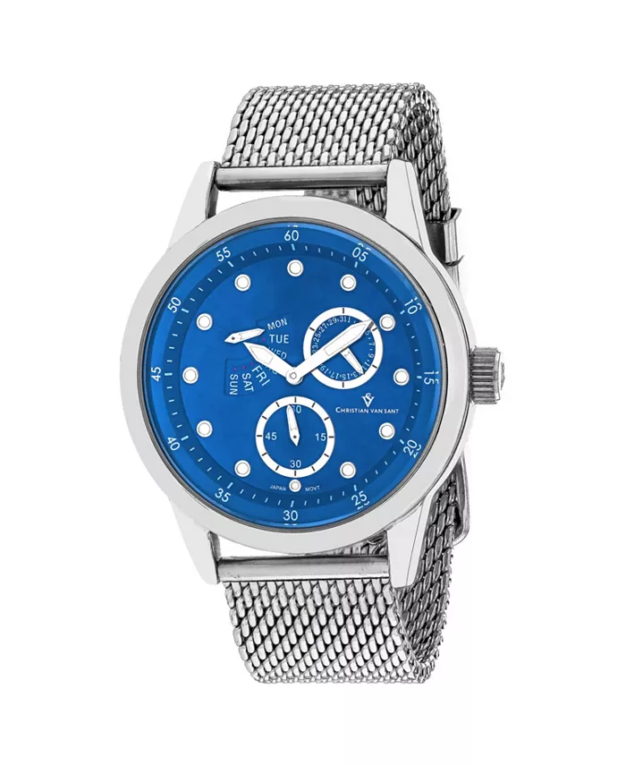 Мужские часы Rio с синим циферблатом - CV8717 Christian Van Sant, серебряный
Мужские часы Rio с синим циферблатом - CV8717 Christian Van Sant, серебряный