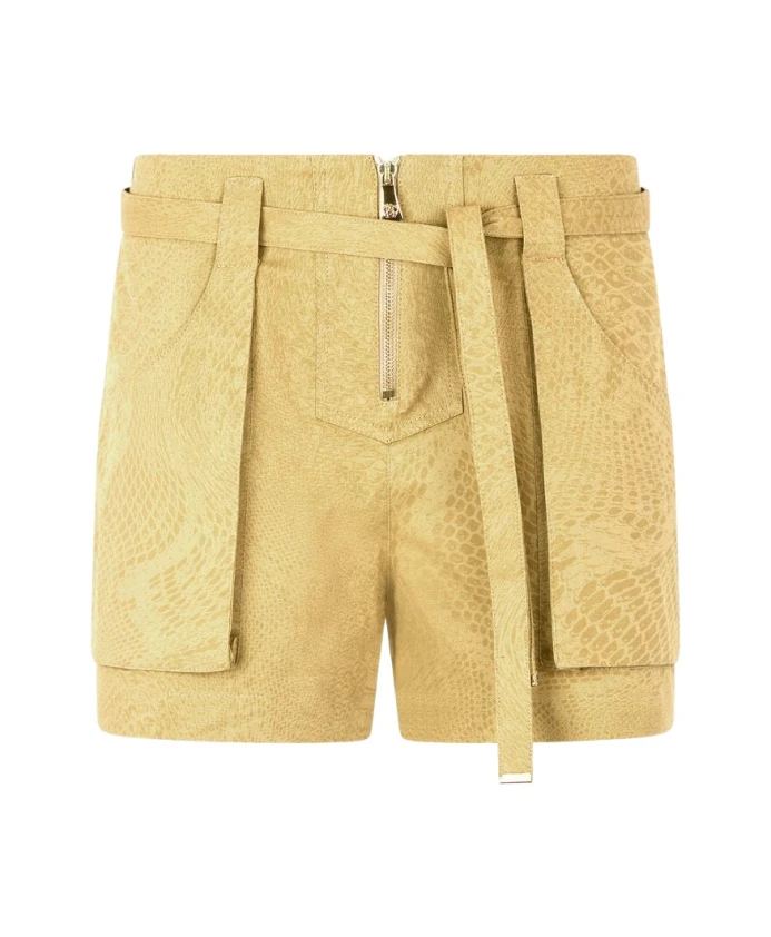 Хлопковые шорты с принтом под питона и поясом. Roberto Cavalli, коричневый
Хлопковые шорты с принтом под питона и поясом. Roberto Cavalli, коричневый