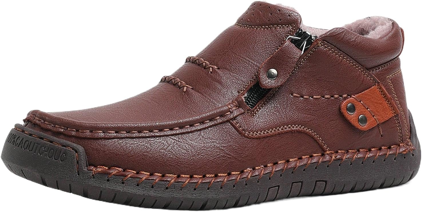 Мужские ортопедические кожаные ботинки ручной работы, водонепроницаемые туфли без шнуровки с боковой молнией, комфортные премиальные кожаные ботинки для походов и путешествий на открытом воздухе Generic, темно-коричневый
Мужские ортопедические кожаные ботинки ручной работы, водонепроницаемые туфли без шнуровки с боковой молнией, комфортные премиальные кожаные ботинки для походов и путешествий на открытом воздухе Generic, темно-коричневый