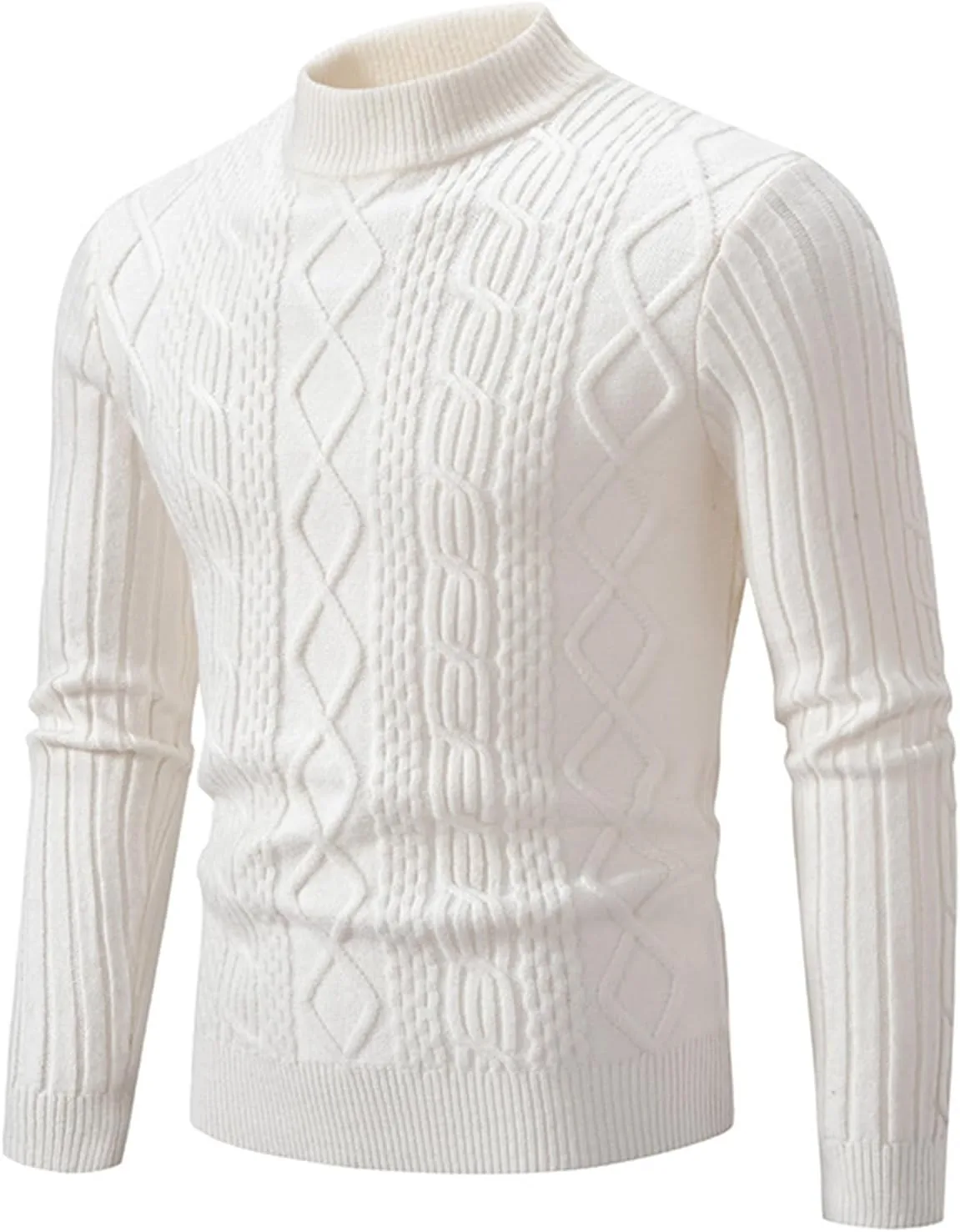 Мужской вязаный свитер с длинным рукавом и полувысоким воротником Thatrich
Мужской вязаный свитер с длинным рукавом и полувысоким воротником Thatrich