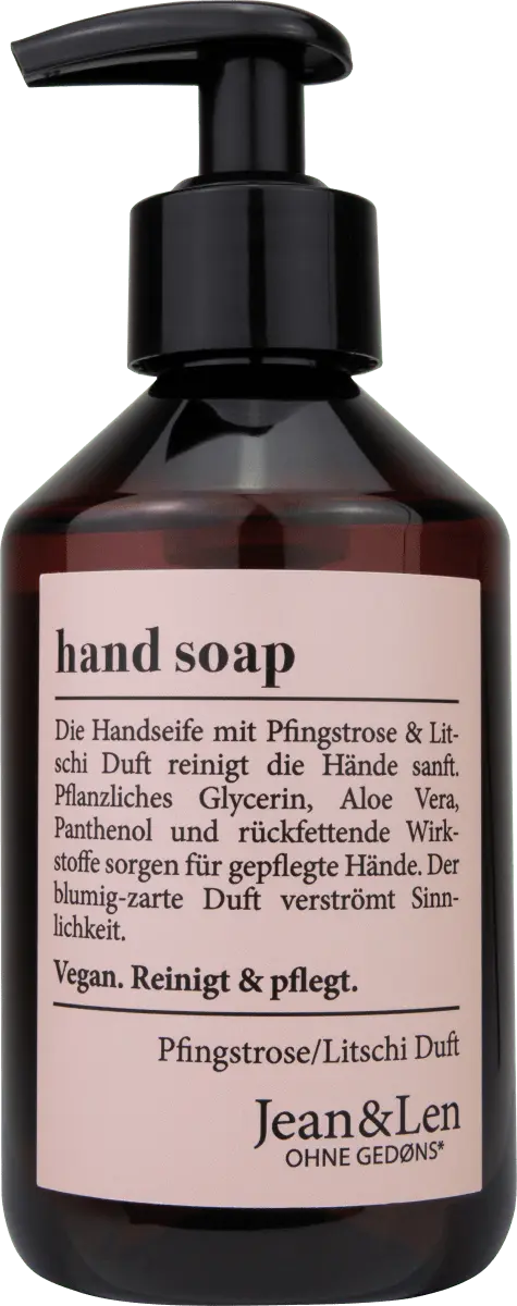 Жидкое мыло пион-личи 250 мл. Jean&Len
Жидкое мыло пион-личи 250 мл. Jean&Len