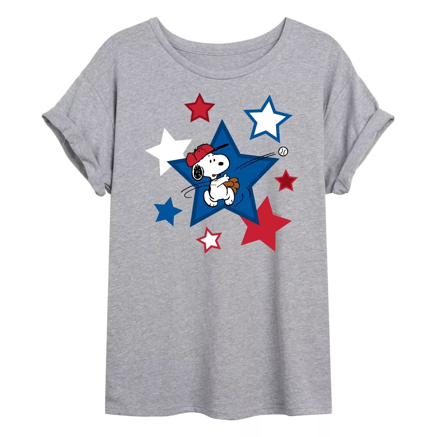 Футболка Juniors' Peanuts Snoopy Baseball Stars с струящимся рисунком Licensed Character
Футболка Juniors' Peanuts Snoopy Baseball Stars с струящимся рисунком Licensed Character