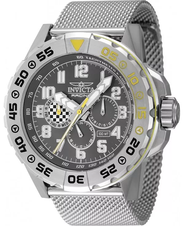 Часы-Хронограф Invicta Racing Quartz 47214 унисекс с черным циферблатом Invicta, silver
Часы-Хронограф Invicta Racing Quartz 47214 унисекс с черным циферблатом Invicta, silver