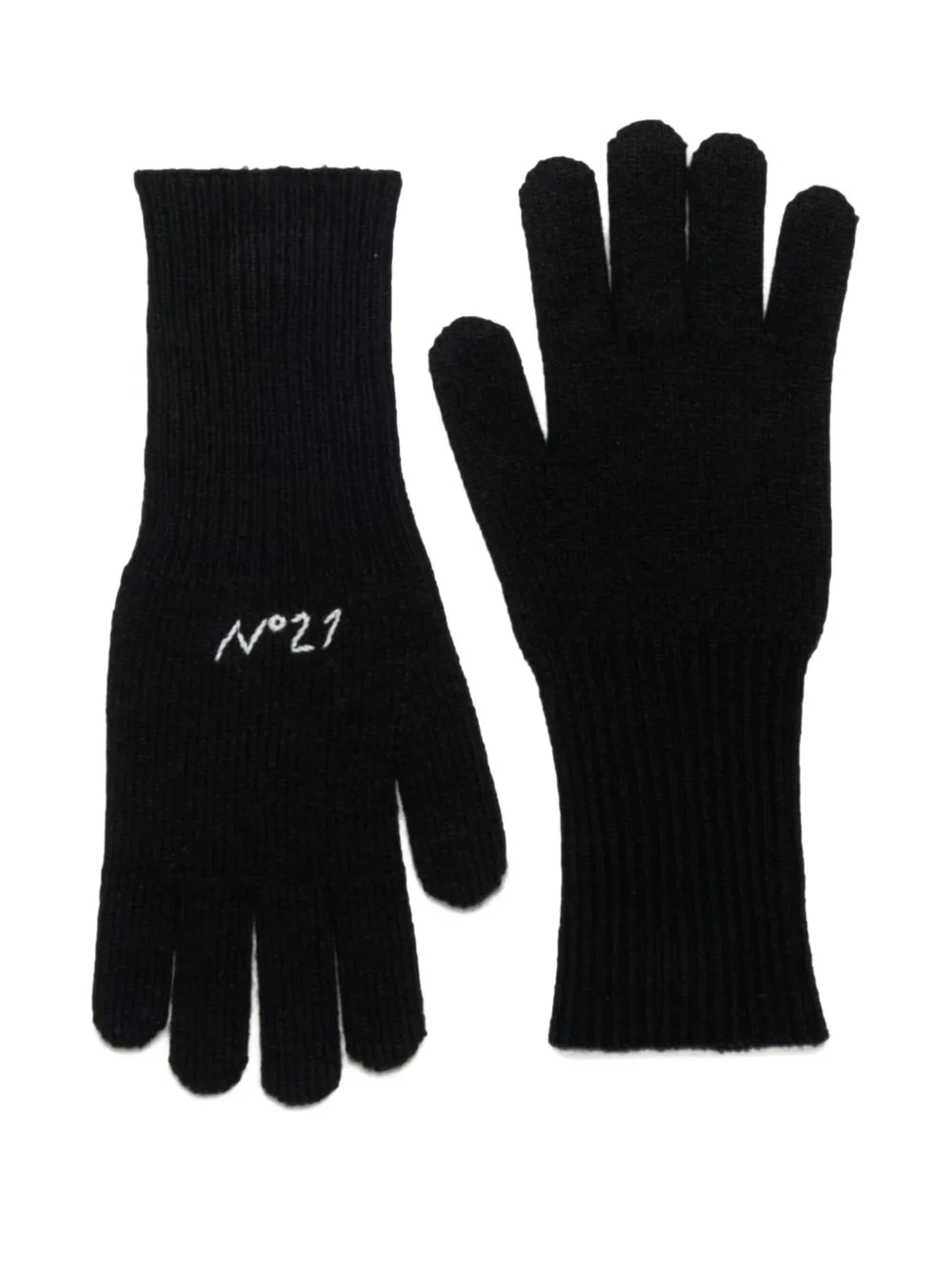 Перчатки в рубчик с логотипом Nº21 Kids, черный
Перчатки в рубчик с логотипом Nº21 Kids, черный