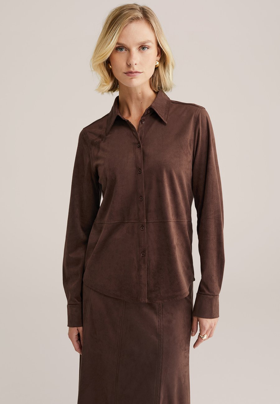 Блуза WE Fashion Button-down blouse, Dark Brown
Блуза WE Fashion Button-down blouse, Dark Brown