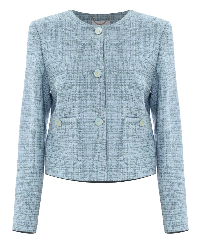 Стильный твидовый жакет Kocca, зеленый
Стильный твидовый жакет Kocca, зеленый