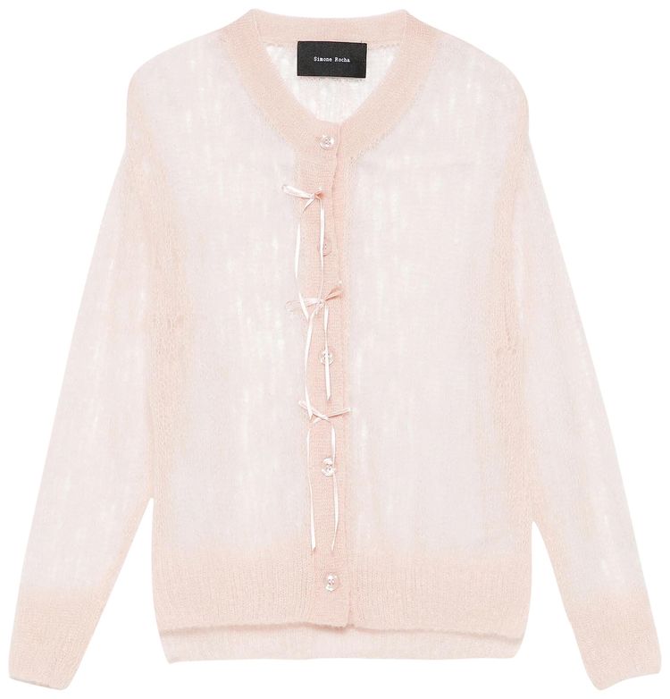 Кардиган Simone Rocha Cropped Mohair Bow Ribbon Cardigan 'Pink/Powder Pink', розовый
Кардиган Simone Rocha Cropped Mohair Bow Ribbon Cardigan 'Pink/Powder Pink', розовый