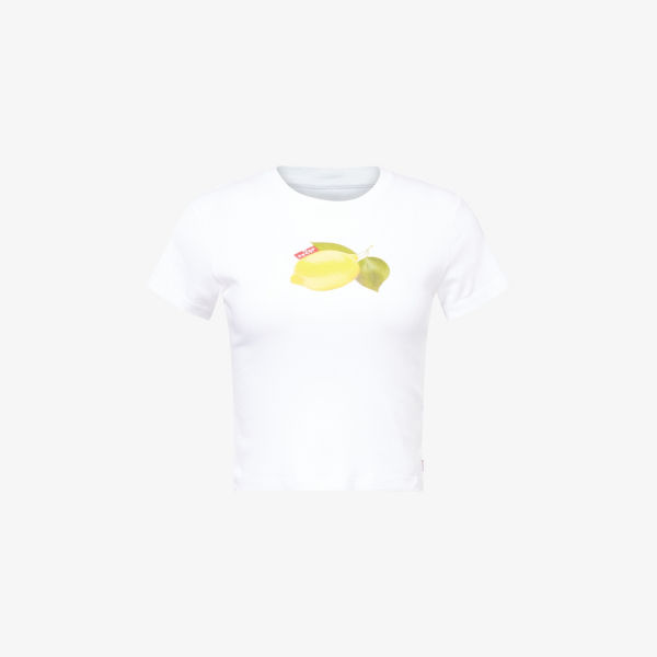 Футболка Levis с лимонным принтом, белый
Футболка Levis с лимонным принтом, белый