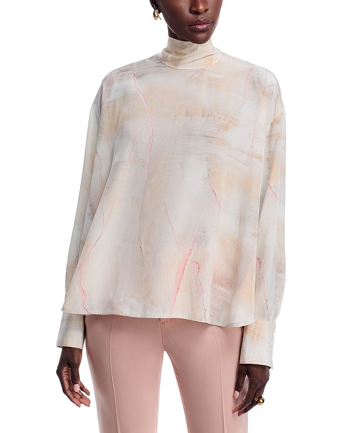 Шёлковая блузка Fabiana Filippi, коричневый/бежевый
Шёлковая блузка Fabiana Filippi, коричневый/бежевый