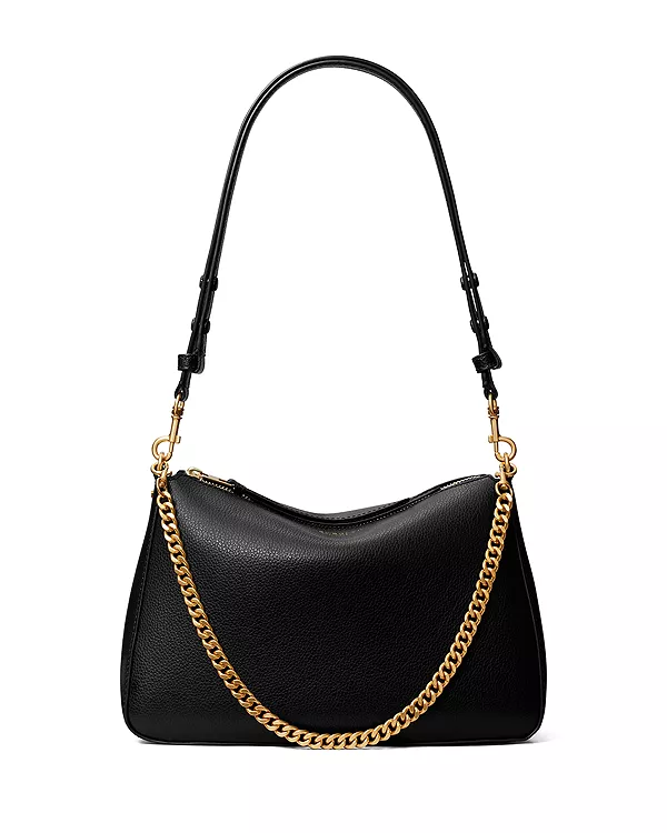 Кожаная сумка через плечо Perry Tory Burch, черный
Кожаная сумка через плечо Perry Tory Burch, черный
