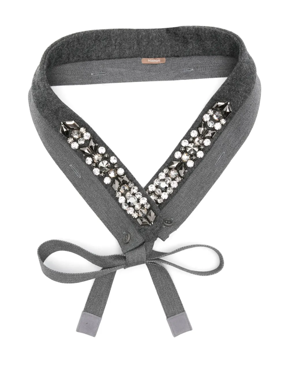 Галстук, украшенный кристаллами Max Mara, серый
Галстук, украшенный кристаллами Max Mara, серый