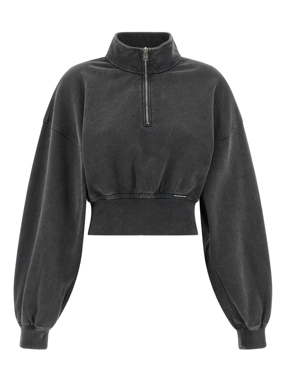 Свитшот с высоким воротником на молнии до половины Alexander Wang, серый
Свитшот с высоким воротником на молнии до половины Alexander Wang, серый