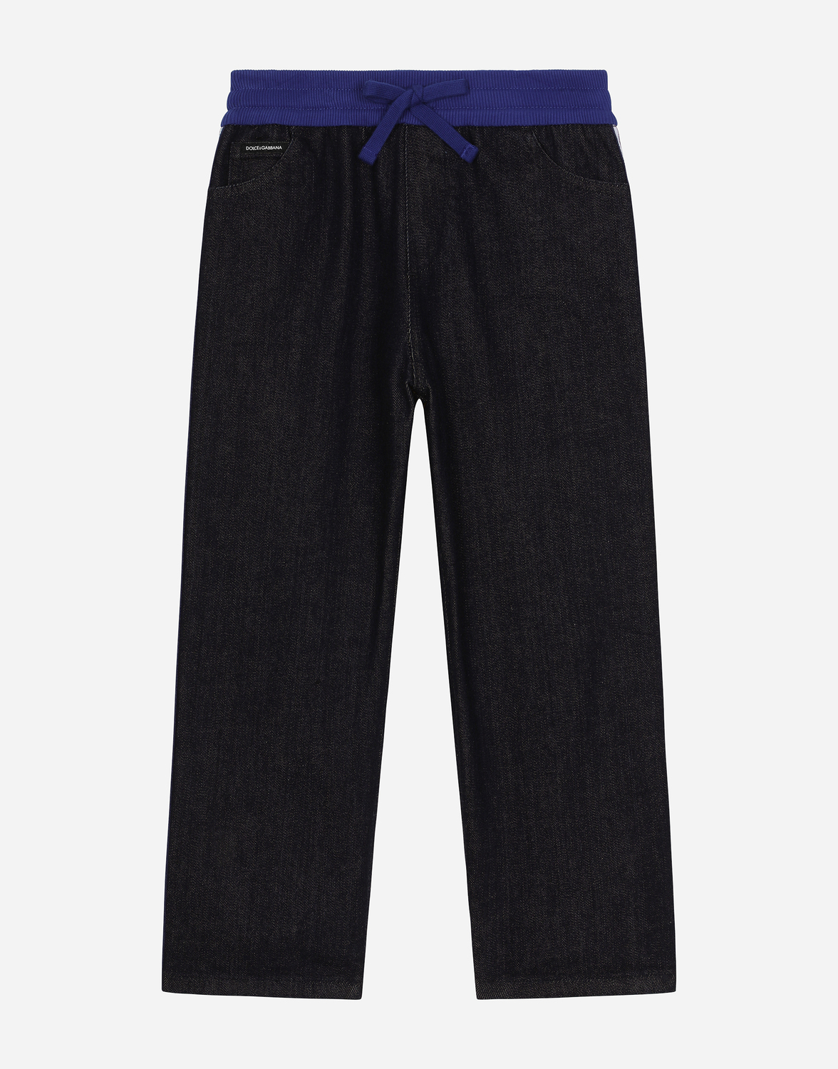 Джинсы из денима с пятью карманами и фирменной лентой Dolce&Gabbana, мультиколор
Джинсы из денима с пятью карманами и фирменной лентой Dolce&Gabbana, мультиколор