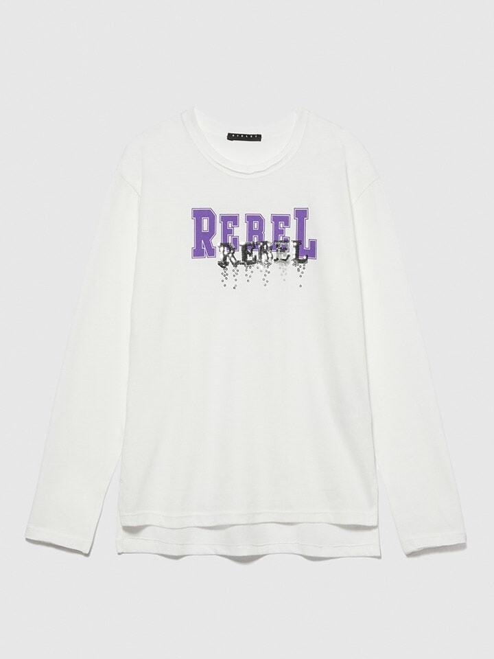 Лонгслив Sisley Longsleeve, цвет Weiß/Violett
Лонгслив Sisley Longsleeve, цвет Weiß/Violett
