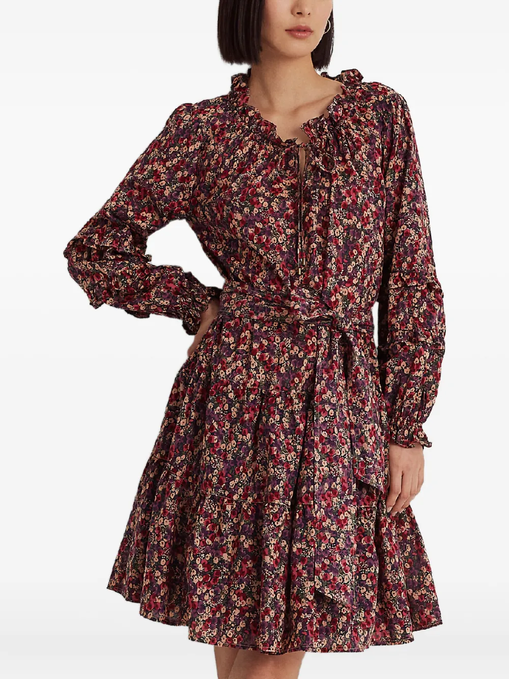 Платье с оборками и цветочным принтом Lauren Ralph Lauren, красный
Платье с оборками и цветочным принтом Lauren Ralph Lauren, красный