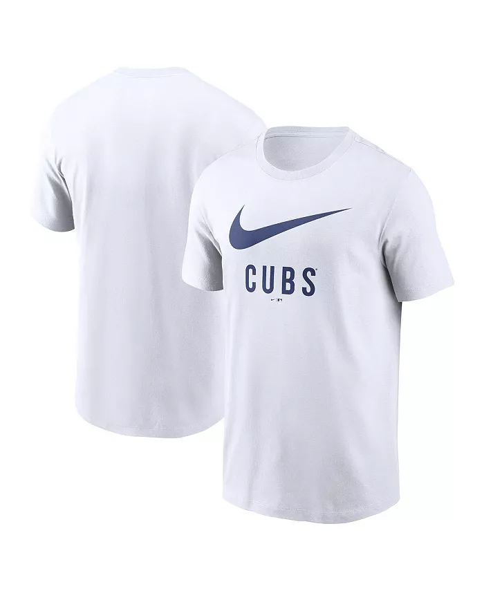 Мужская белая футболка Chicago Cubs с логотипом Swoosh Nike
Мужская белая футболка Chicago Cubs с логотипом Swoosh Nike