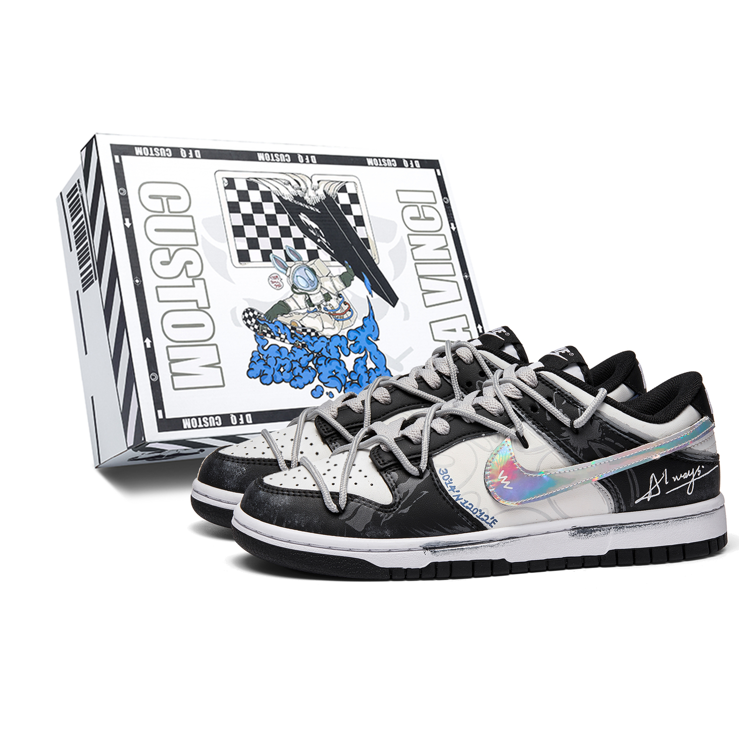 Dunk Neon Light Box устойчивые к истиранию низкие скейтборд-кроссовки Unisex черно-белые Nike, Neon светло-Box
Dunk Neon Light Box устойчивые к истиранию низкие скейтборд-кроссовки Unisex черно-белые Nike, Neon светло-Box