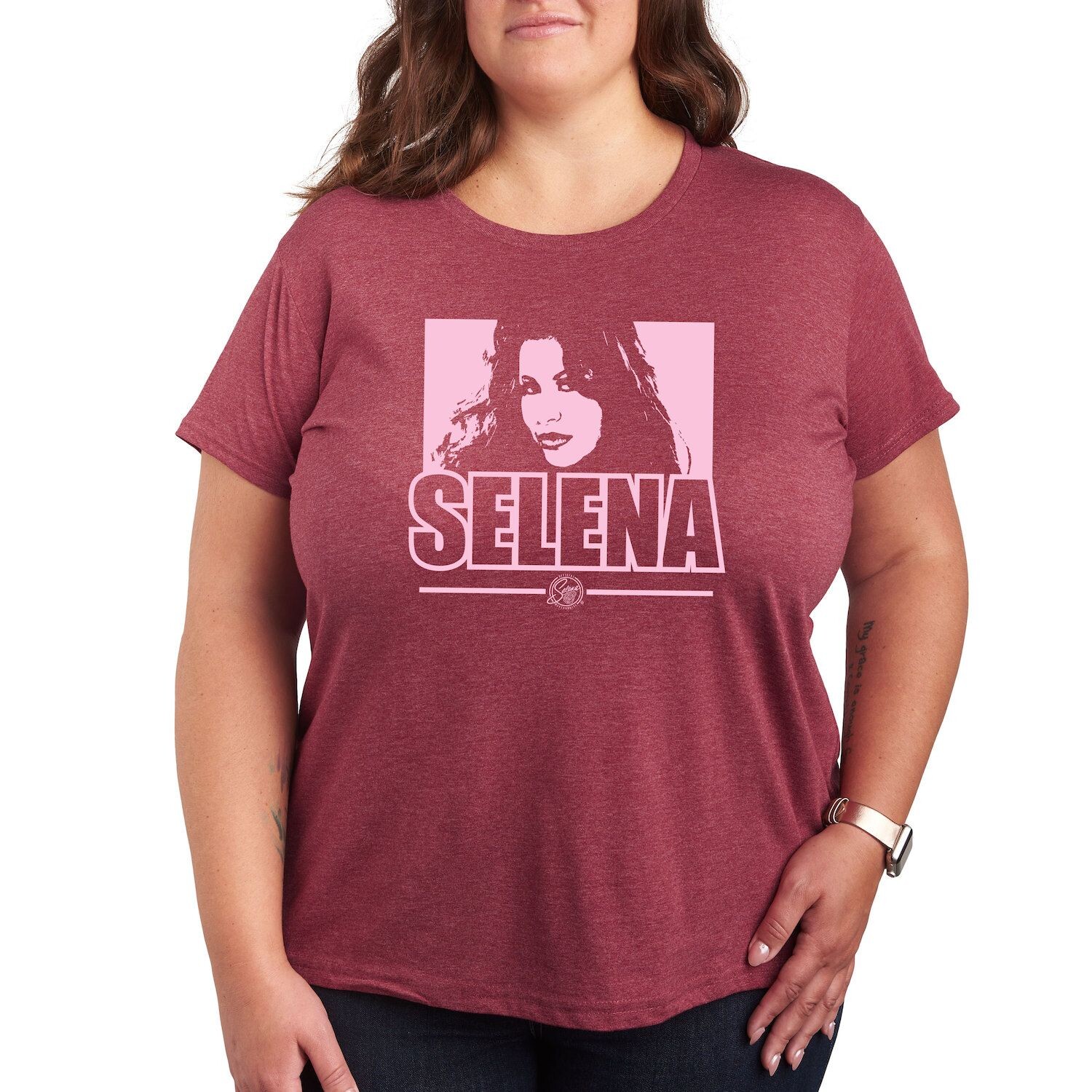 Футболка с рисунком Missy Plus Size Selena Quintanilla Licensed Character, темно-красный
Футболка с рисунком Missy Plus Size Selena Quintanilla Licensed Character, темно-красный