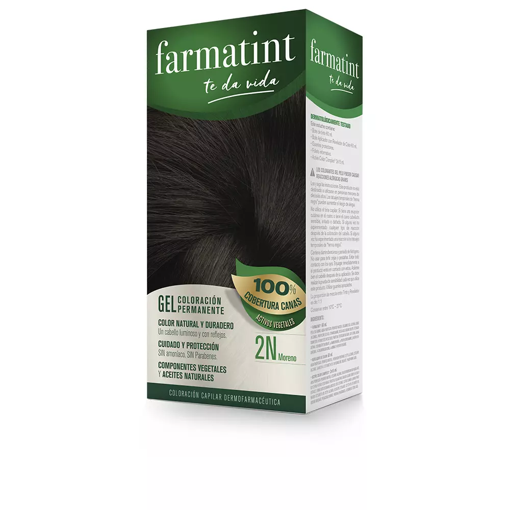 Краска для волос Farmatint gel coloración permanente Farmatint, цвет 2n-moreno, 5 шт.
Краска для волос Farmatint gel coloración permanente Farmatint, цвет 2n-moreno, 5 шт.